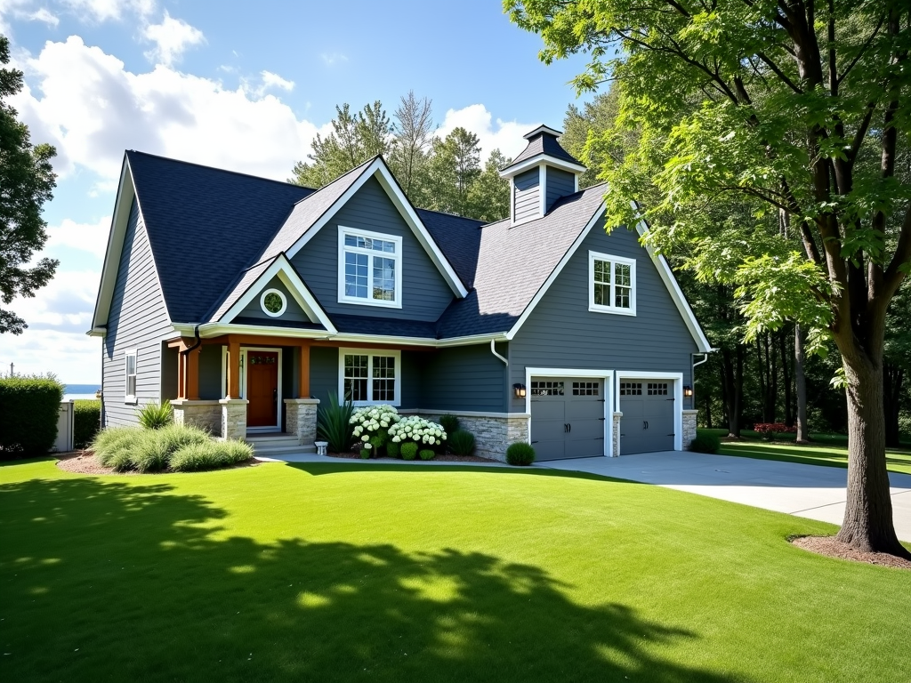 Custom home built on lot